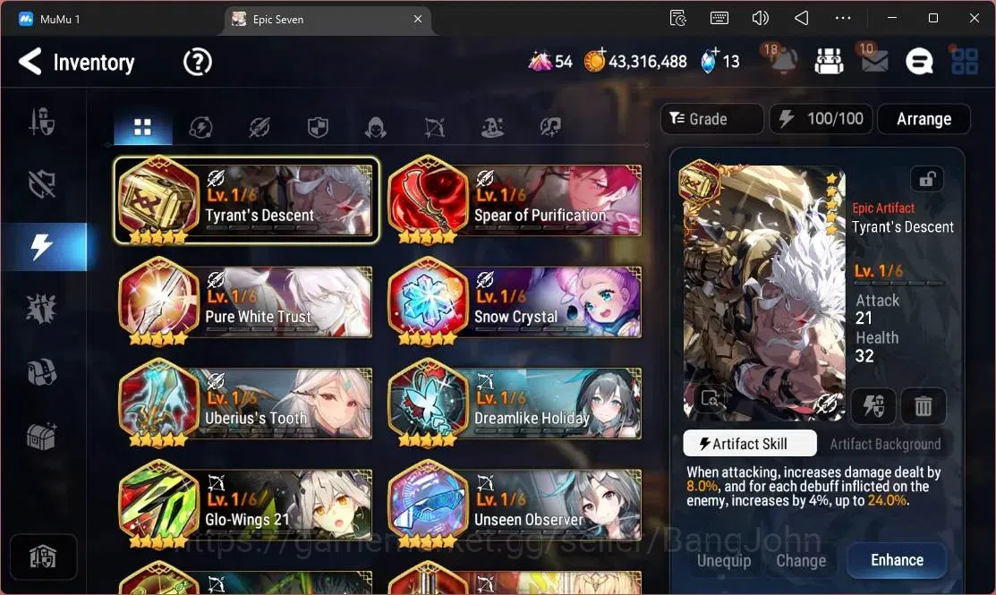 Epic Seven Accounts High-End Global Unverif | 15 ML(C Lilias,Belian,LR Krau,SE Celine,C Pavel,A Laika,LW 19