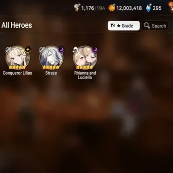 Epic Seven Accounts Mid-Tier Global UnVerif|NewEra| 3 ML ( Rhianna & Luciella, Straze, Conqueror Lilias)+Mei Lin,etc|12,4k