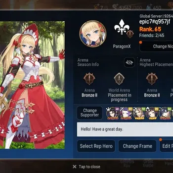 Epic Seven Accounts High-End Global|8ML (LOTScales, SN Yulha, NMluna Etc.)|PoH +Theater off||Rank 65|27M Gold|Stove(ES850Z)