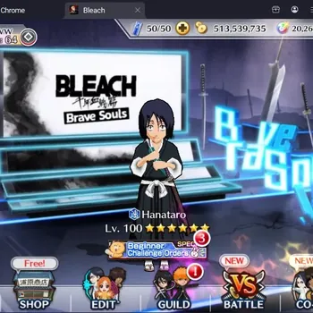Bleach: Brave Souls Accounts Mid-Tier Global |5K BP+20K Orb|Mid Game|Gremmy Christmas24|Hanataro Healer|Genryusai Raid