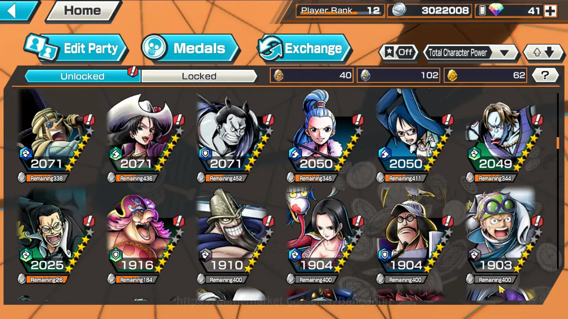 One Piece Bounty Rush Accounts GLOBAL|5Ex-2Max|Law,SS Snake,St. Nusjuro,Kaido,Kin image 6