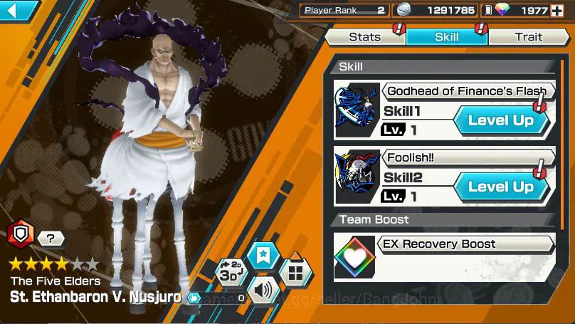 One Piece Bounty Rush Accounts GLOBAL | 2 EX | RD 1977 | Nusjuro, Kuzan | Log Ban image 5