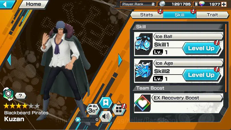 One Piece Bounty Rush Accounts GLOBAL | 2 EX | RD 1977 | Nusjuro, Kuzan | Log Ban image 6