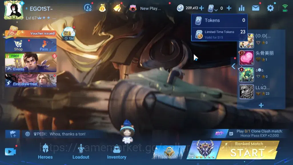 Honor of Kings Accounts Rare Skin Hero 31 Skin 20|Legend Dian Wei,Limited Daji,3 Worldly(Haya,angela,Yang Jian),Limbo 1