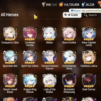 Epic Seven Accounts High-End ASIA Verif|23 ML(LOT Scales,BArunka,Zio,Har Setti)+Full Frieren+HARU,Hecate,etc|AUTO W|830K