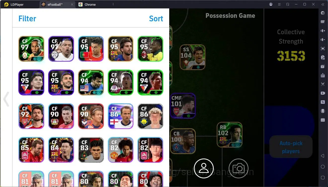 eFootball Accounts Mobile|PW 3153|Epic Drogba,Belletti,Shevchenko,Haz image 2