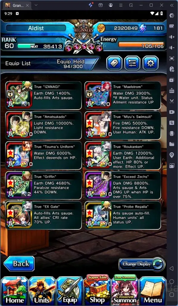Grand Summoners Accounts Global | Rank 60|Last Miracle Isliid Lv91 TW, Summ image 10