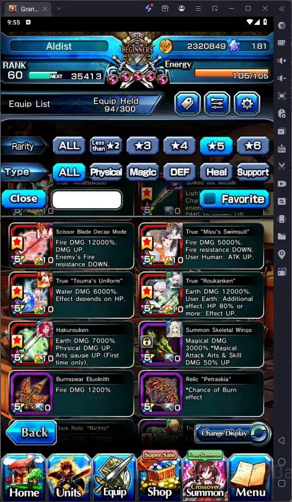 Grand Summoners Accounts Global | Rank 60|Last Miracle Isliid Lv91 TW, Summ image 14