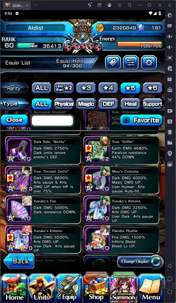 Grand Summoners Accounts Global | Rank 60|Last Miracle Isliid Lv91 TW, Summ image 15