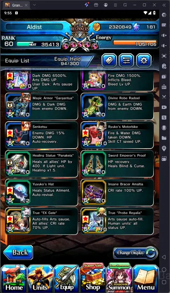Grand Summoners Accounts Global | Rank 60|Last Miracle Isliid Lv91 TW, Summ image 16
