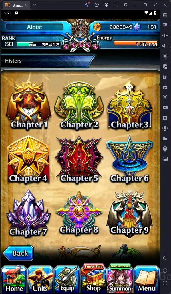 Grand Summoners Accounts Global | Rank 60|Last Miracle Isliid Lv91 TW, Summ image 5