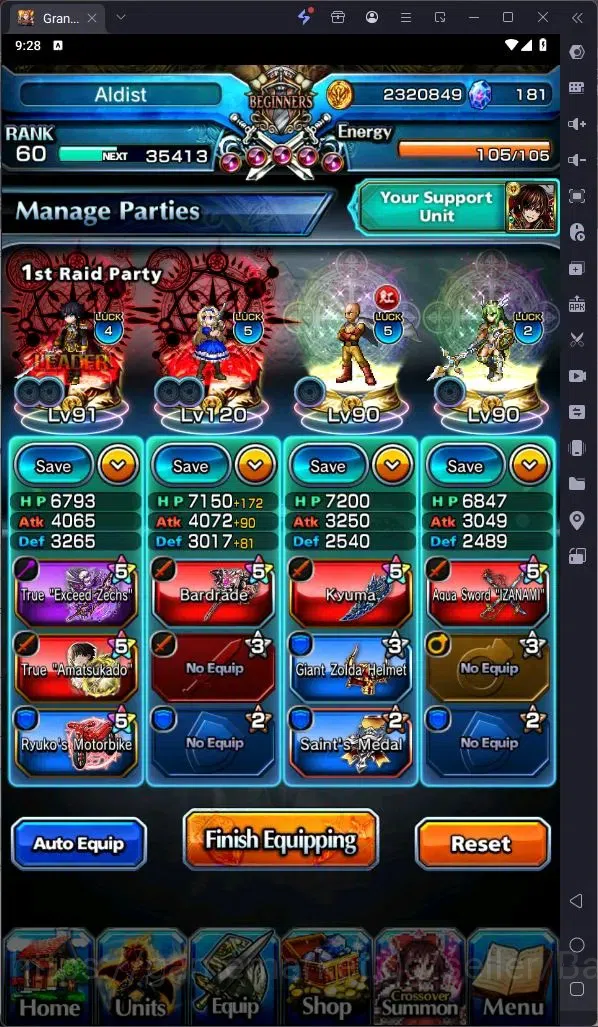 Grand Summoners Accounts Global | Rank 60|Last Miracle Isliid Lv91 TW, Summ image 8