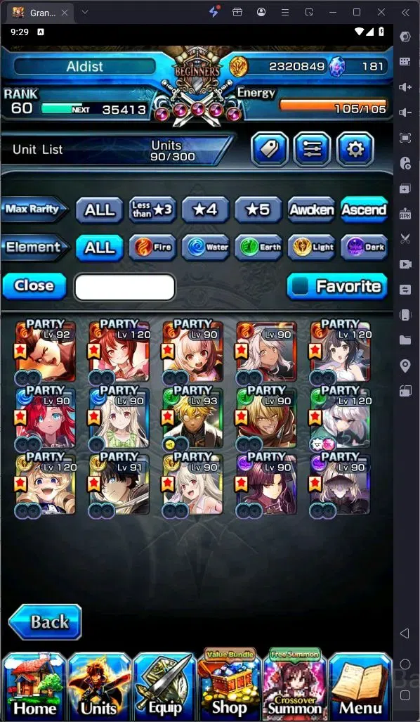 Grand Summoners Accounts Global | Rank 60|Last Miracle Isliid Lv91 TW, Summ image 9