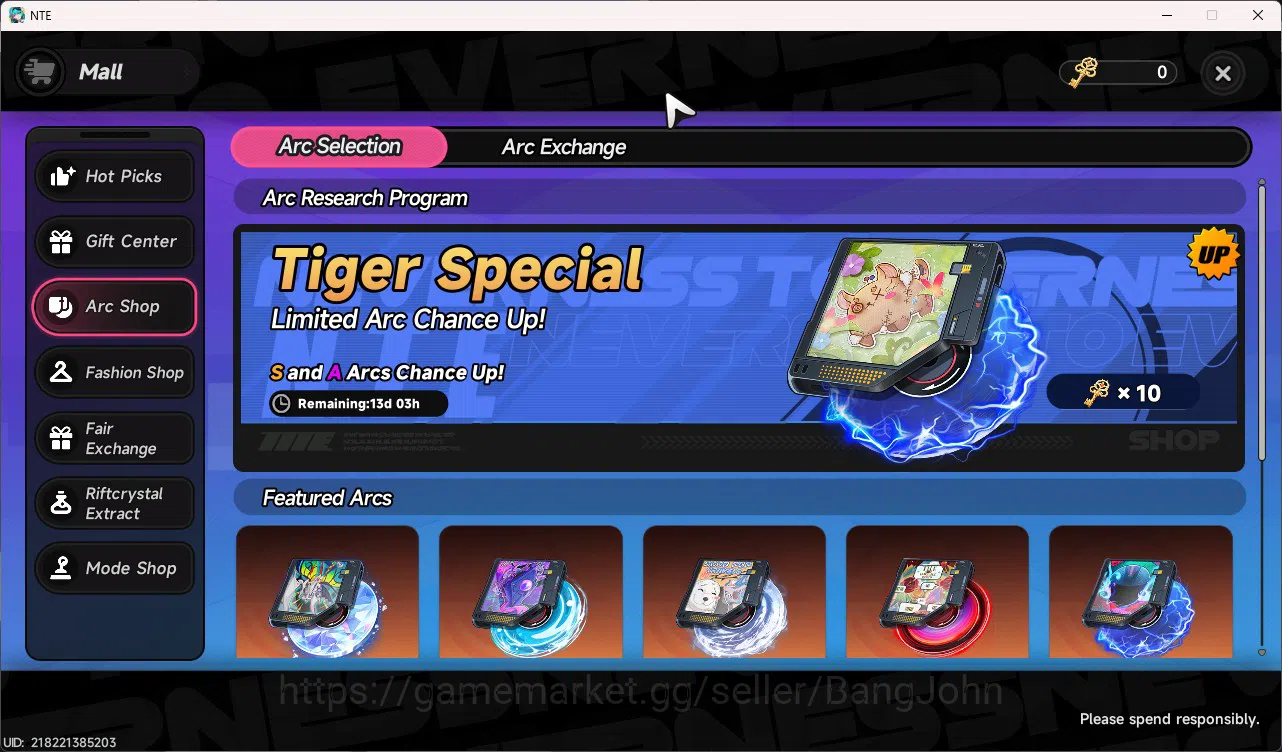 Neverness to Everness Accounts NA | Starter Lvl 3 | 1 S Nanally + 5 A Char | MC M image 9