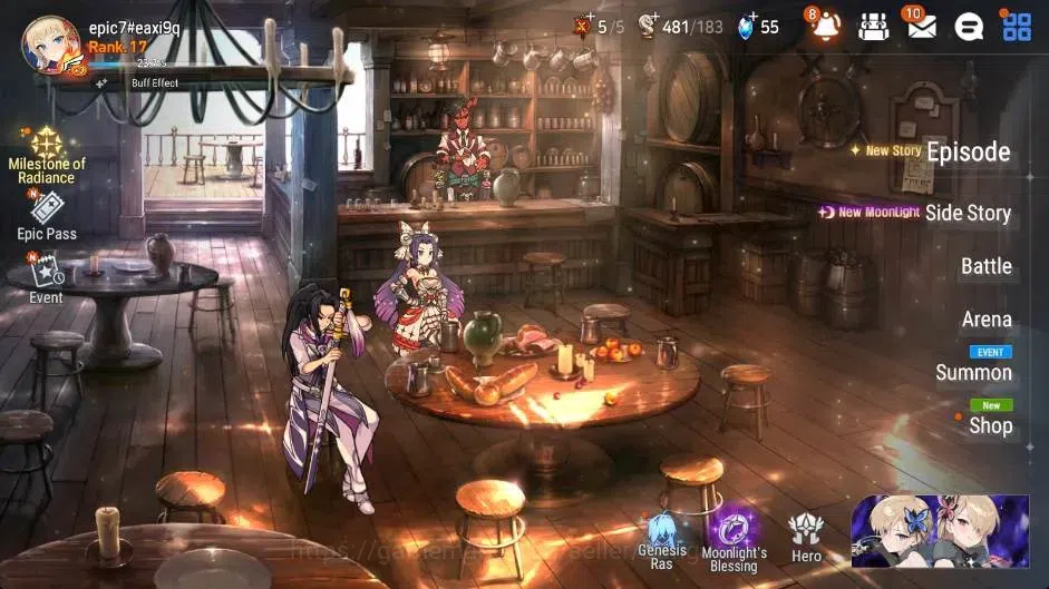 Epic Seven Accounts Global | Starter|2 ML(Rhianna & Luciella,Harsetti) image 1