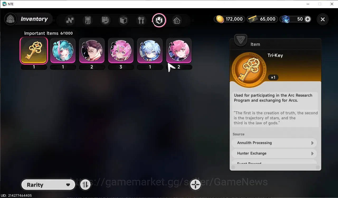 Neverness to Everness Accounts Global SEA|HL 3|3 SSR [Chaos A1,Nanally],Baicang|Selector On|Underboss Glider|Female MC|Log 8
