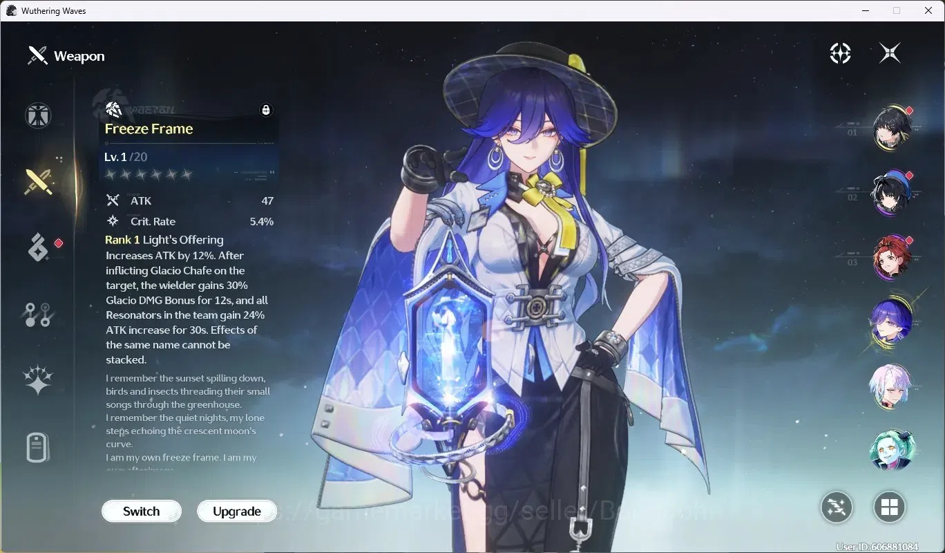 Wuthering Waves Accounts EU|UL 49|Rank 5|2 Char Limited [Lucy R6,Lucilla]+S image 4