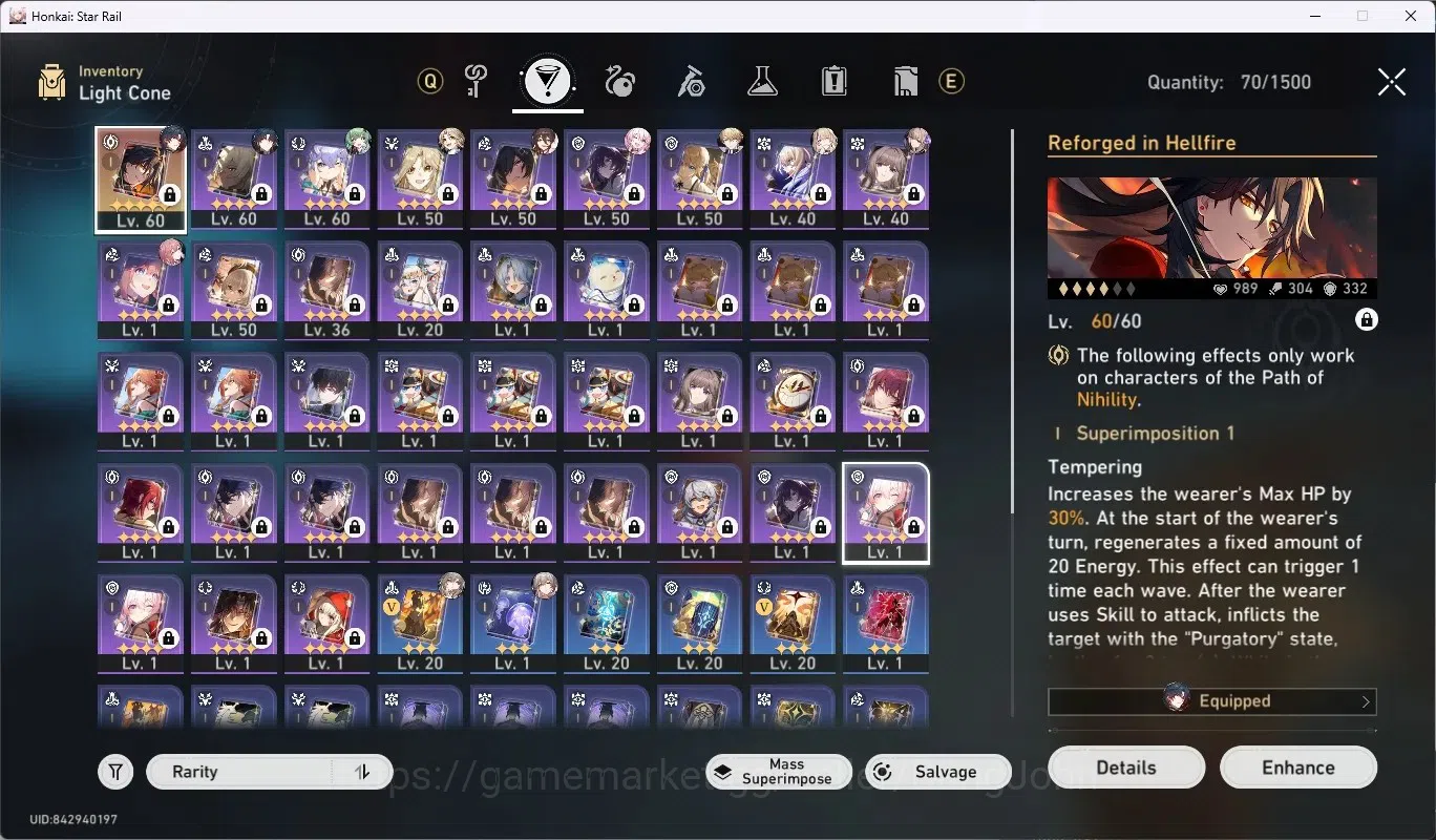 Honkai Star Rail Accounts ASIA | TL 46 |3 Character limited (Mortenax Blade  image 4