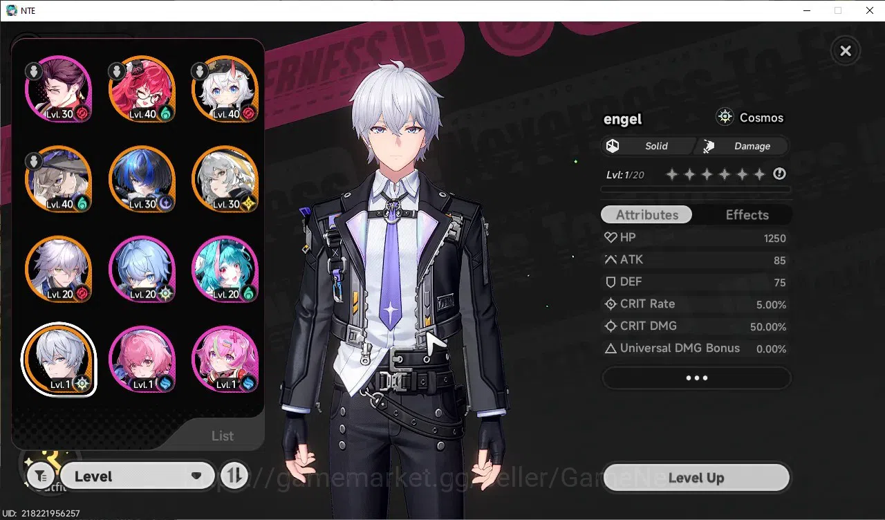 Neverness to Everness Accounts GLOBAL NA|HL 25|TL 11|6 SSR 1 Limited Nanally,Jiuy image 1