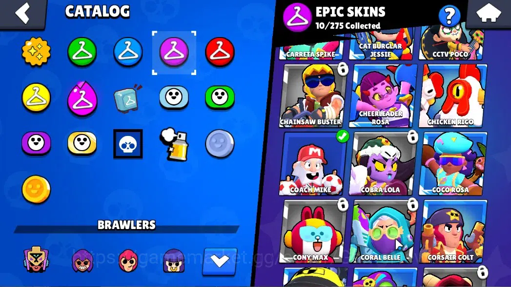 Brawl Stars Accounts 2480 Trophy|28 Brawlers 3 Max Lvl|10 Epic(Alleycat image 13