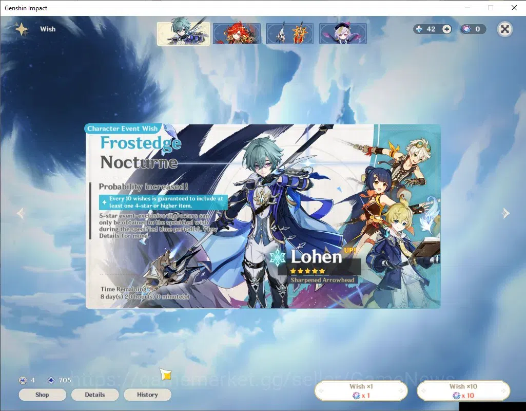 Genshin Impact Accounts ASIA|AR 55|3 Limited + 5 (*5Weapon)|[Arlecchino,Ni image 13
