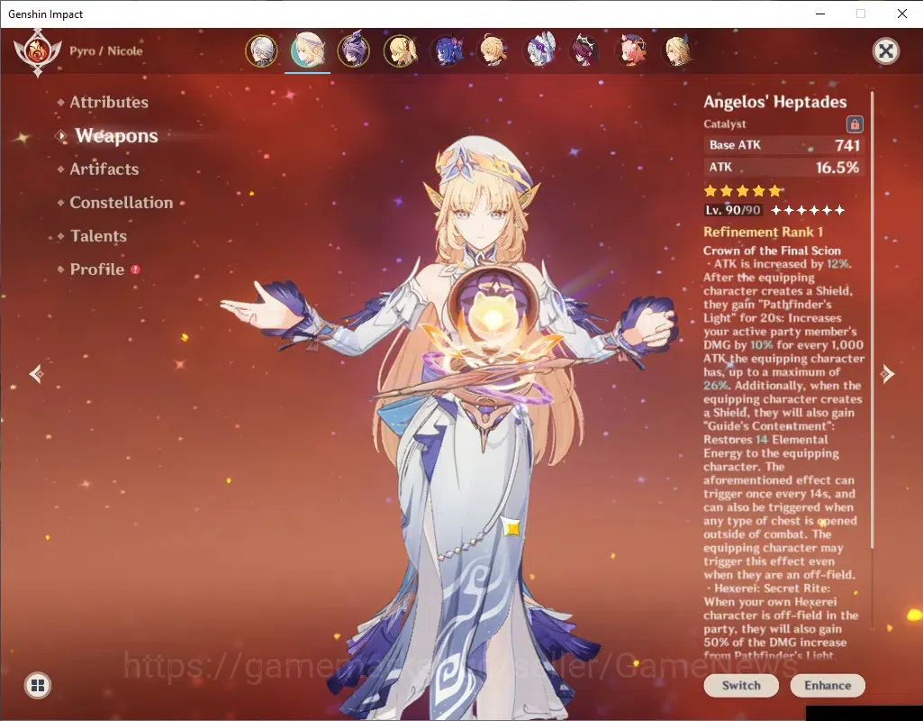 Genshin Impact Accounts ASIA|AR 55|3 Limited + 5 (*5Weapon)|[Arlecchino,Ni image 4