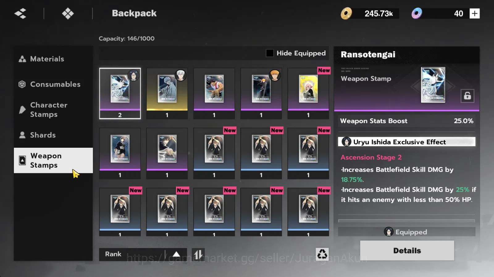 BLEACH: Soul Resonance Accounts NuverseSEA|Lvl 10 |2 SSR[(Gin Ichimaru & Yoruichi) image 12