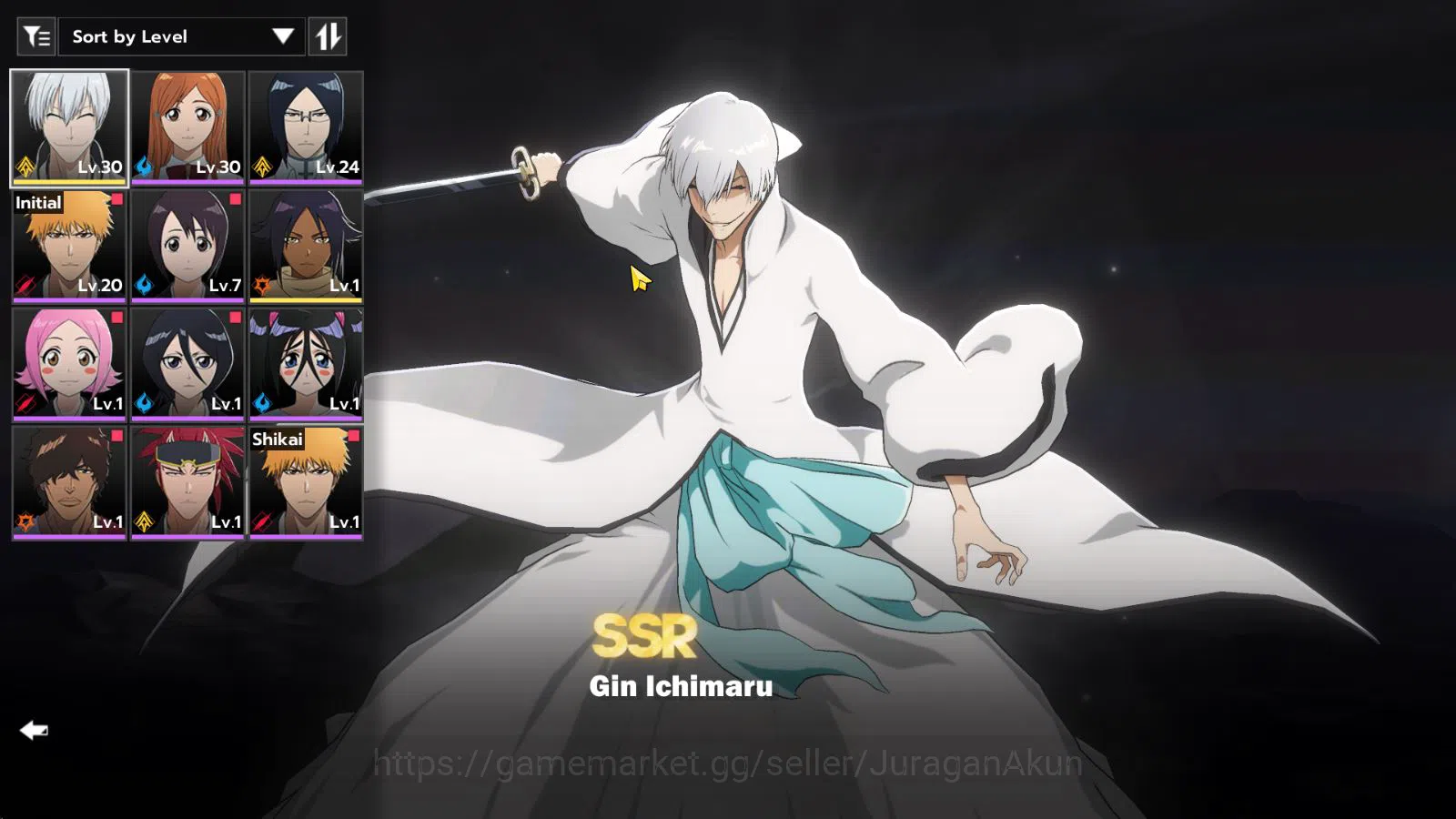 BLEACH: Soul Resonance Accounts NuverseSEA|Lvl 10 |2 SSR[(Gin Ichimaru & Yoruichi) image 2