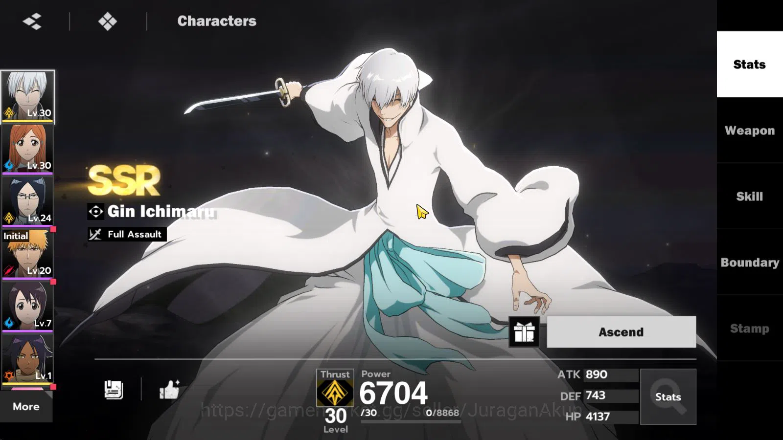 BLEACH: Soul Resonance Accounts NuverseSEA|Lvl 10 |2 SSR[(Gin Ichimaru & Yoruichi) image 3