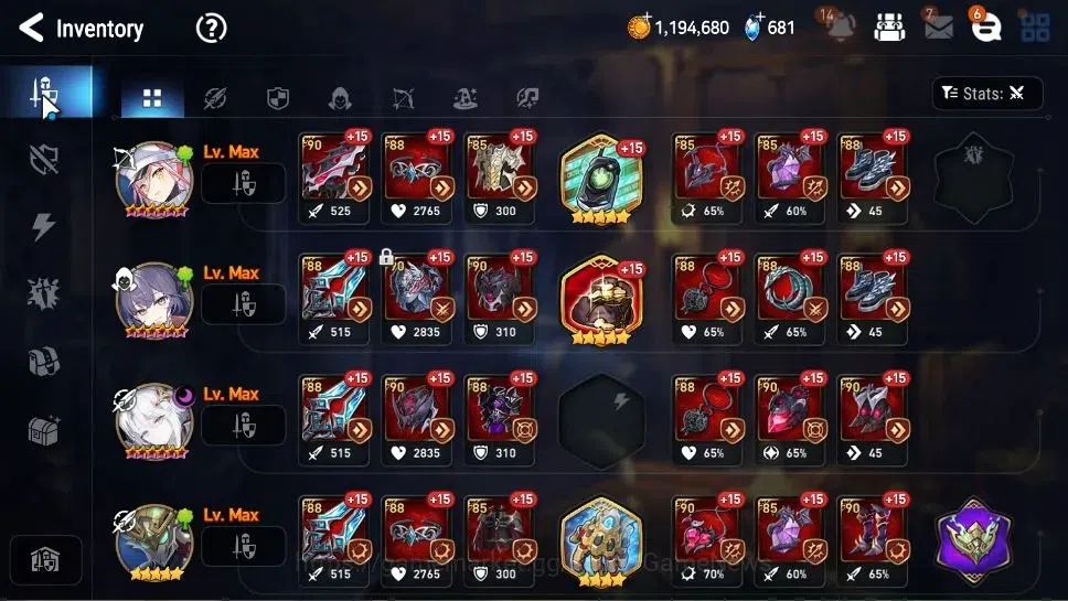 Epic Seven Accounts GLOBAL Unverif|New Era|8 ML(Salome,NM Luna,DK Shar image 11