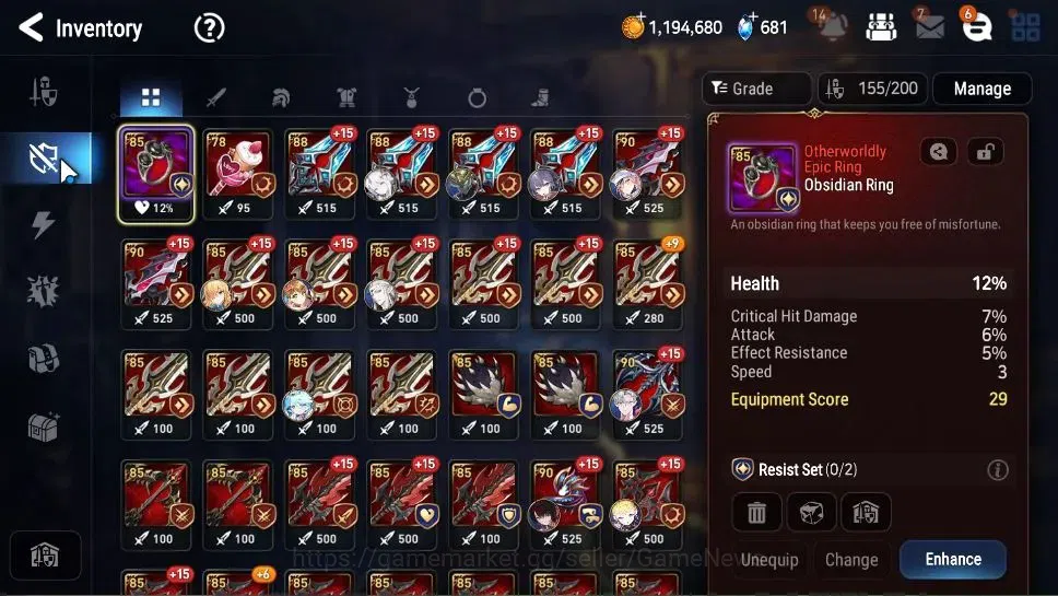 Epic Seven Accounts GLOBAL Unverif|New Era|8 ML(Salome,NM Luna,DK Shar image 12