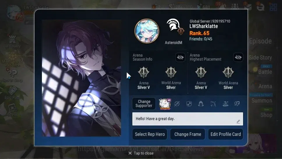 Epic Seven Accounts GLOBAL Unverif|New Era|8 ML(Salome,NM Luna,DK Shar image 2