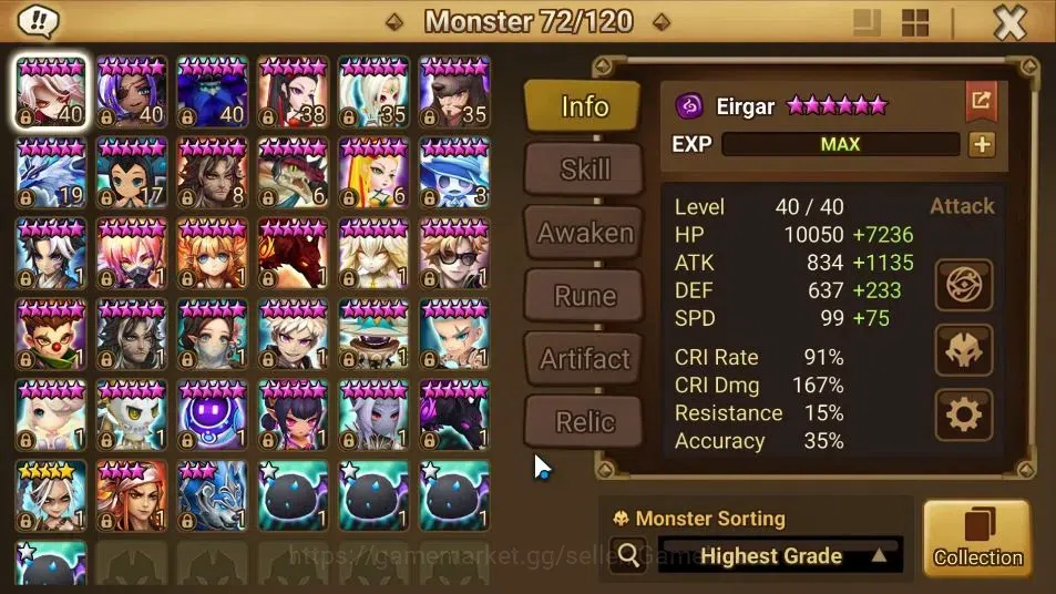 Summoners War: Sky Arena Accounts GLOBAL Lv100|2 LD[Talisman,Benedict]|20 Total NB5[ image 11