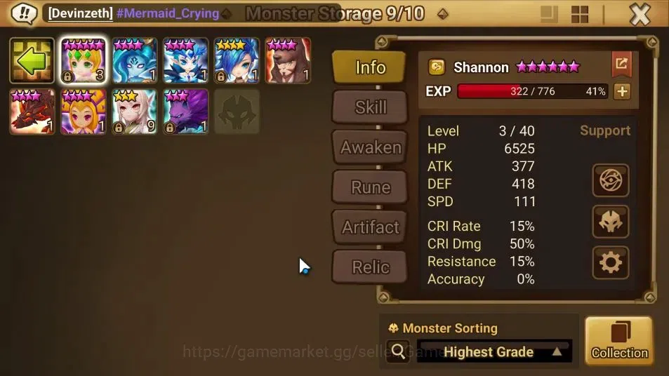 Summoners War: Sky Arena Accounts GLOBAL Lv100|2 LD[Talisman,Benedict]|20 Total NB5[ image 12