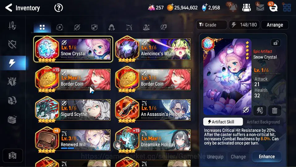 Epic Seven Accounts GLOBAL Unverif|New Era|9 ML(LOT Scales,Har Setti,Z image 11