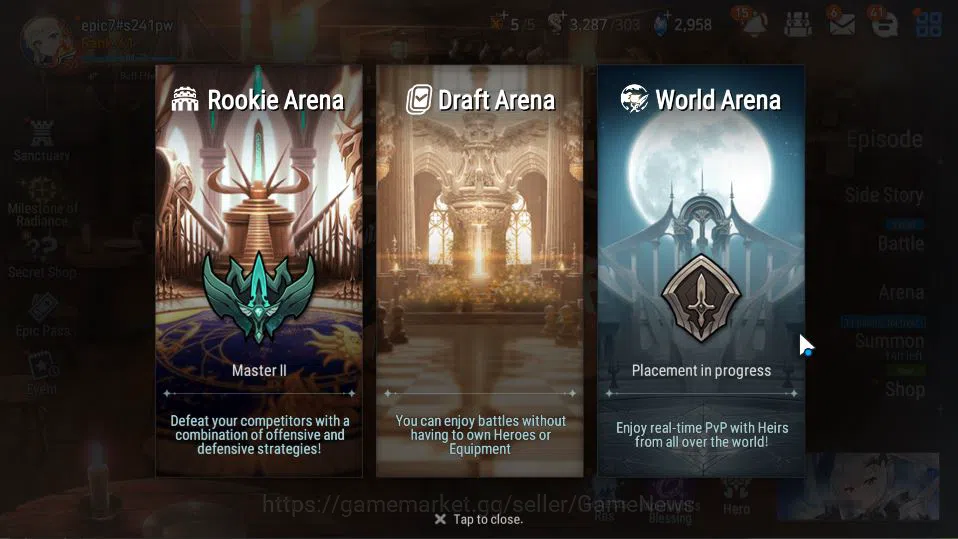 Epic Seven Accounts GLOBAL Unverif|New Era|9 ML(LOT Scales,Har Setti,Z image 18