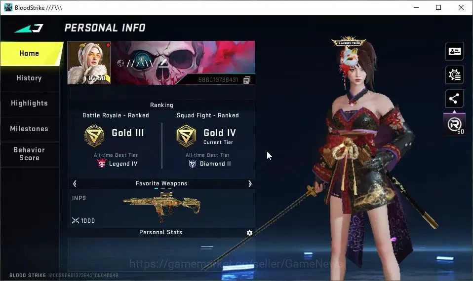 Blood Strike Accounts ASIA|11 ULTRA[KATYA,BLAST,ETHAN,JACK,NOVA,RAN,Spea image 2