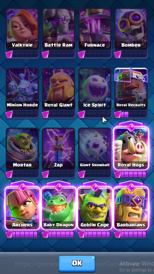 Clash Royale Accounts Lv 31|Trophy 7058|KTL 11|Total Card 117|3 Hero 5 E image 14