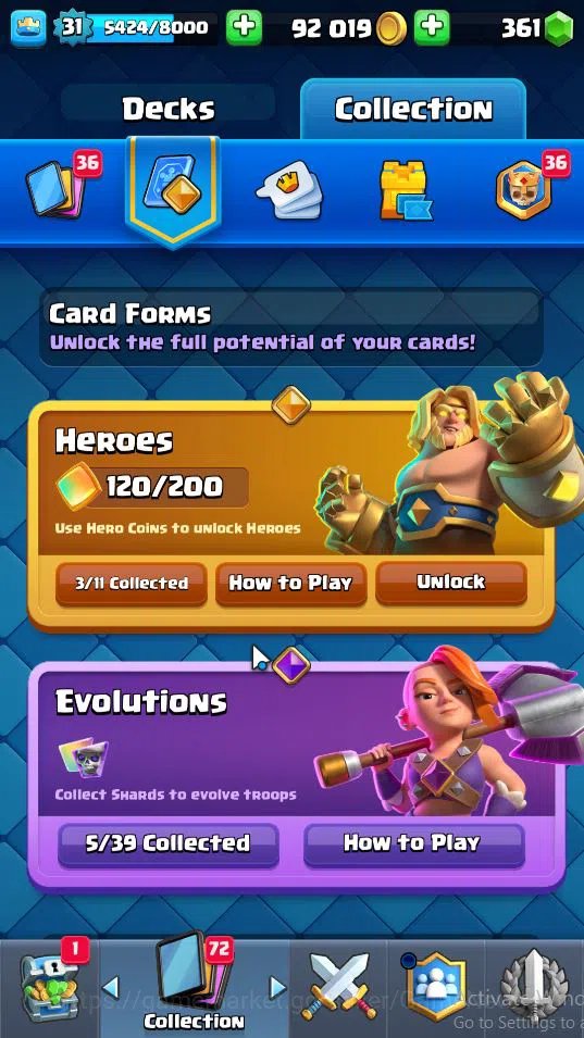 Clash Royale Accounts Lv 31|Trophy 7058|KTL 11|Total Card 117|3 Hero 5 E image 17