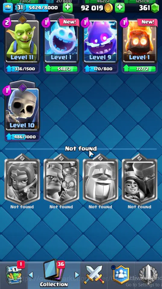 Clash Royale Accounts Lv 31|Trophy 7058|KTL 11|Total Card 117|3 Hero 5 E image 2