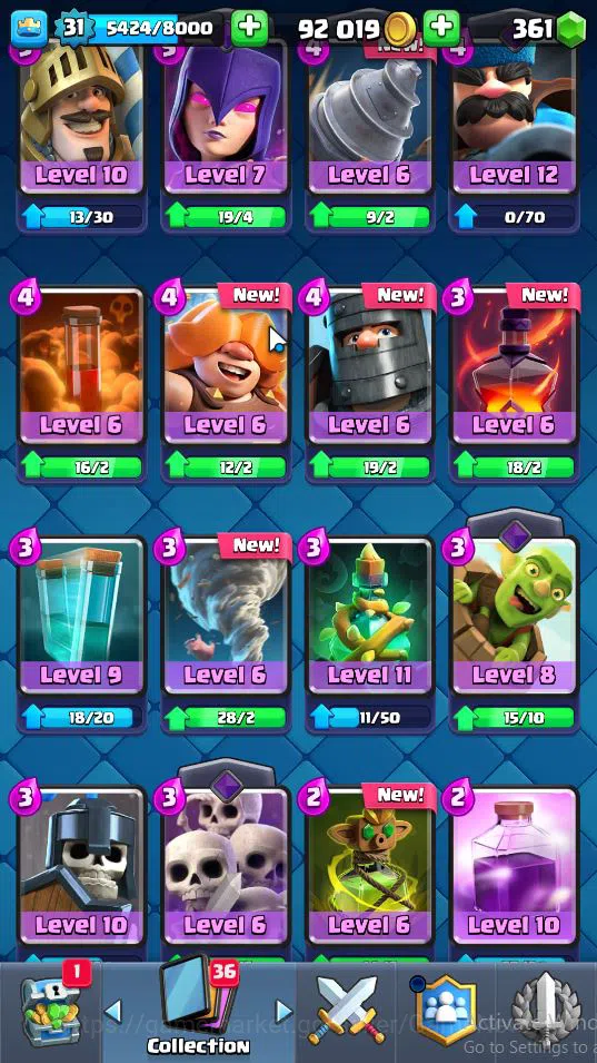 Clash Royale Accounts Lv 31|Trophy 7058|KTL 11|Total Card 117|3 Hero 5 E image 7