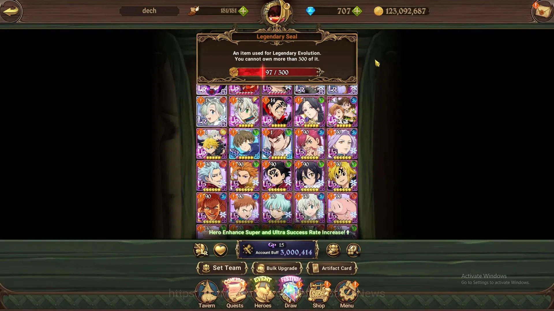 The Seven Deadly Sins: Grand Cross Accounts GLOBAL|3M CC|97 LS+707 DM|3 LR+10 UR|LiliaD,Helbra image 5