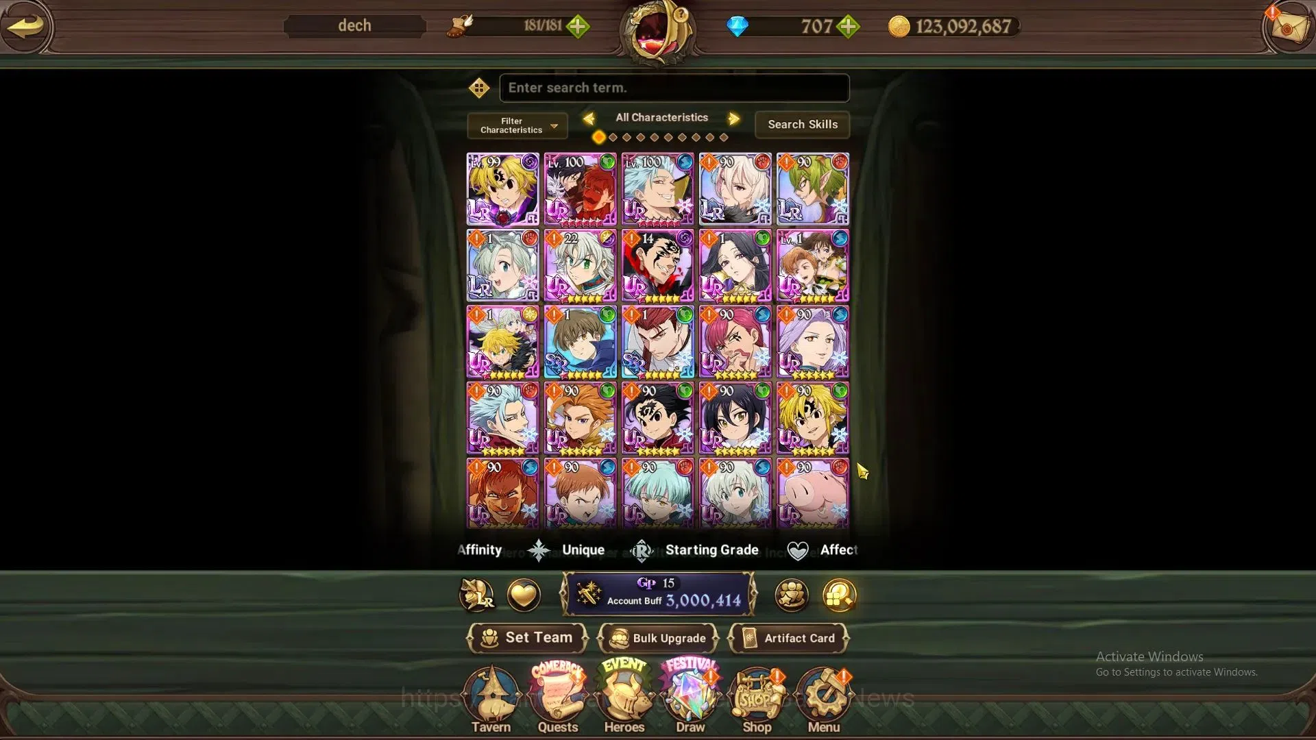 The Seven Deadly Sins: Grand Cross Accounts GLOBAL|3M CC|97 LS+707 DM|3 LR+10 UR|LiliaD,Helbra image 6
