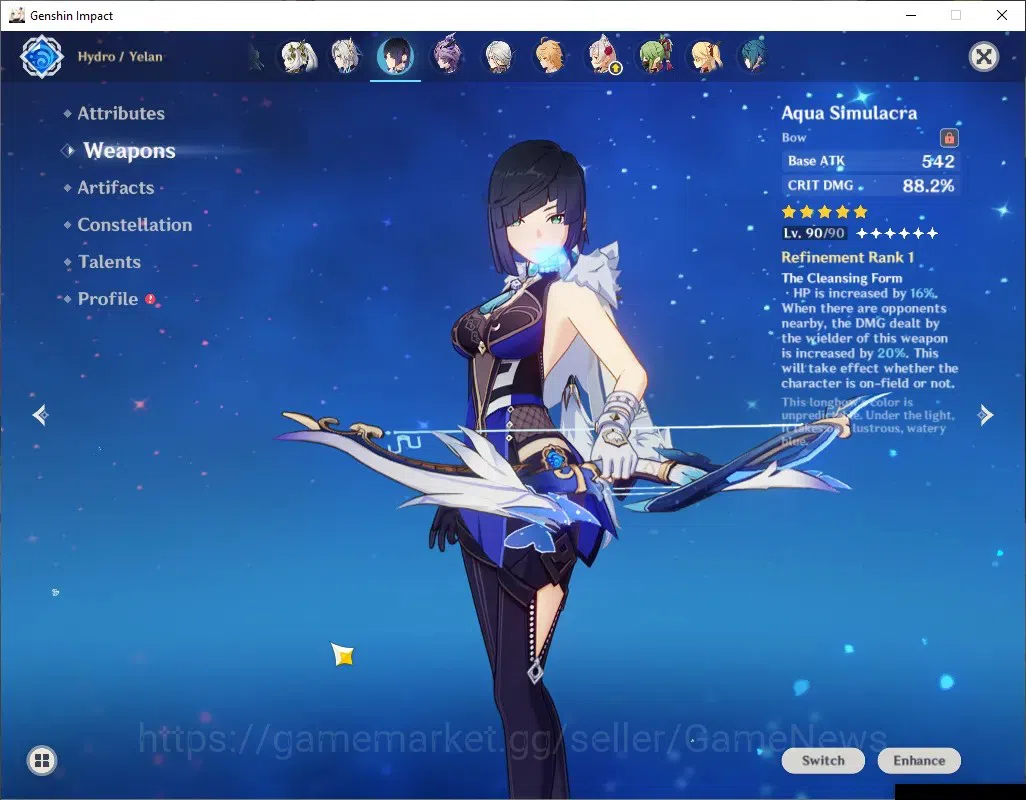 Genshin Impact Accounts Asia|AR 60|15 Limit+13(*5Wep)|([HuTaoC2,Neuvil]+Sk image 10