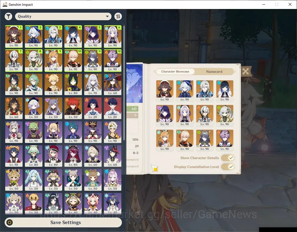 Genshin Impact Accounts Asia|AR 60|15 Limit+13(*5Wep)|([HuTaoC2,Neuvil]+Sk image 2