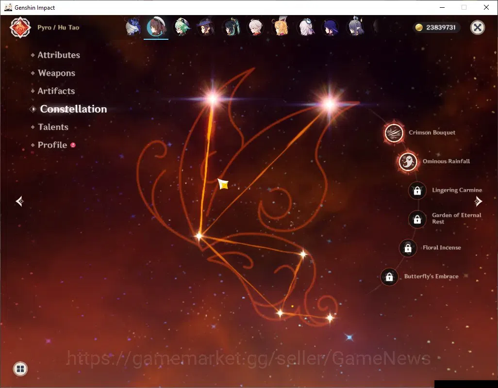 Genshin Impact Accounts Asia|AR 60|15 Limit+13(*5Wep)|([HuTaoC2,Neuvil]+Sk image 3