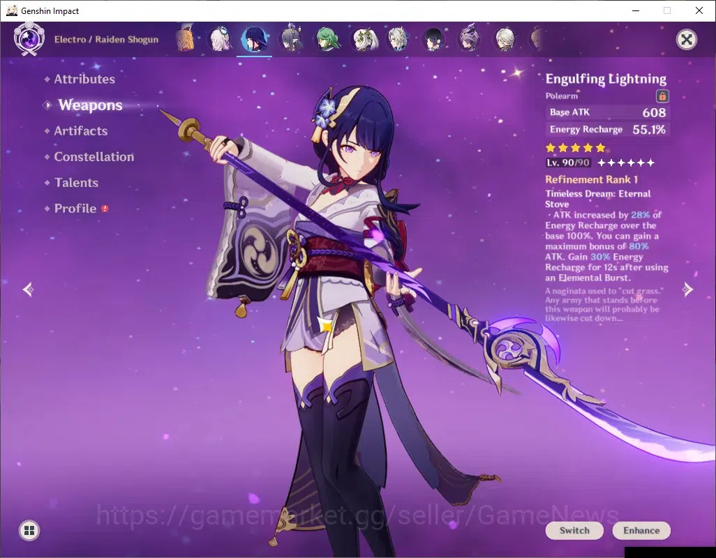 Genshin Impact Accounts Asia|AR 60|15 Limit+13(*5Wep)|([HuTaoC2,Neuvil]+Sk image 7