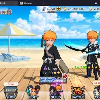 Bleach: Brave Souls Accounts High-End GLOBAL|54K ORB|IchigoDreamTeam,Aizen Renewed,Uryu 7th,Byakuya Renewed,Gremmy