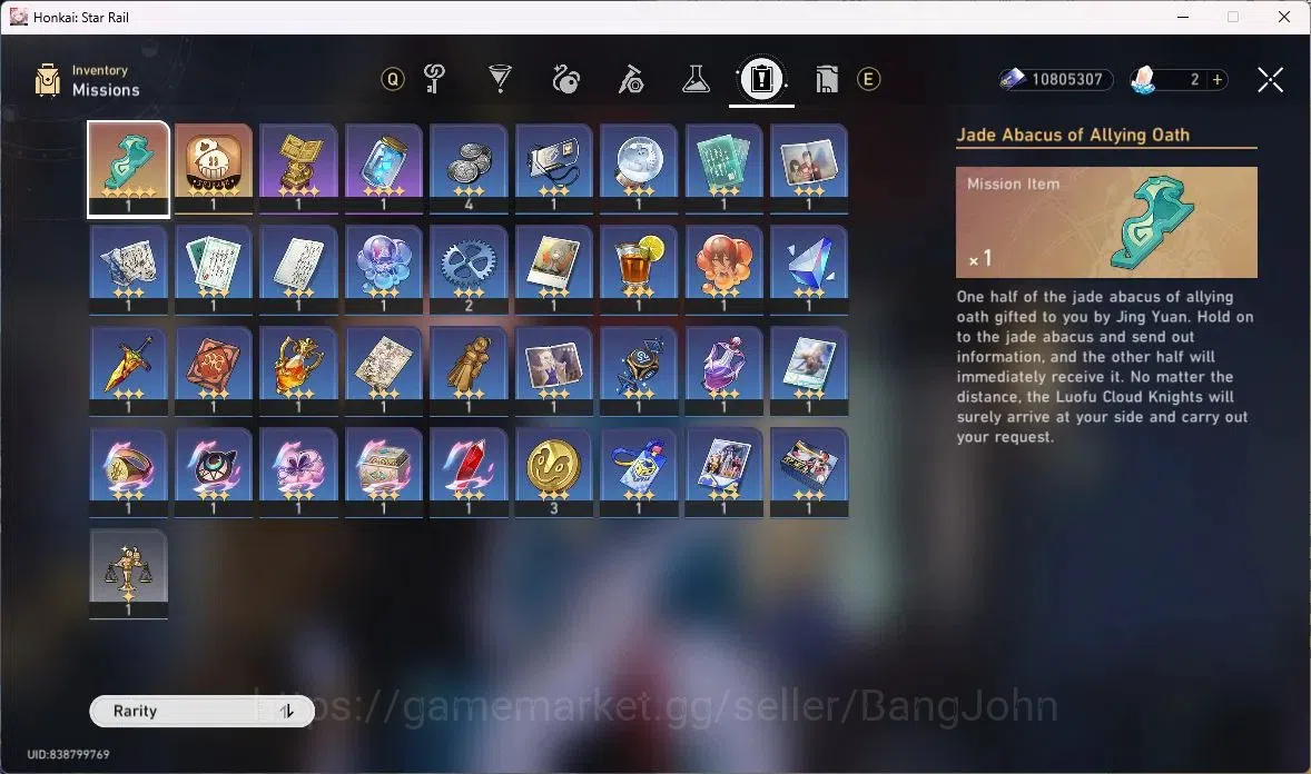 Honkai Star Rail Accounts Others ASIA | TL 65 | 10 LIMIT | DAN HENG | SPARKLE | ARCHER | EVERNIGHT | THE DAHLIA| SPEC PASS 7