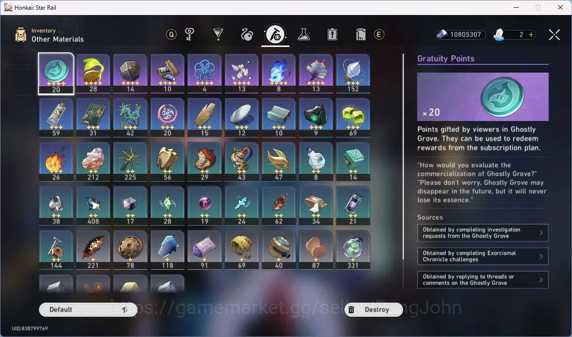 Honkai Star Rail Accounts Others ASIA | TL 65 | 10 LIMIT | DAN HENG | SPARKLE | ARCHER | EVERNIGHT | THE DAHLIA| SPEC PASS 9